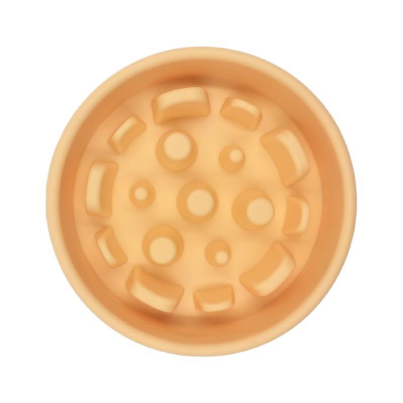 Silicone Anti-Tip Slow Feeder Dog Bowl