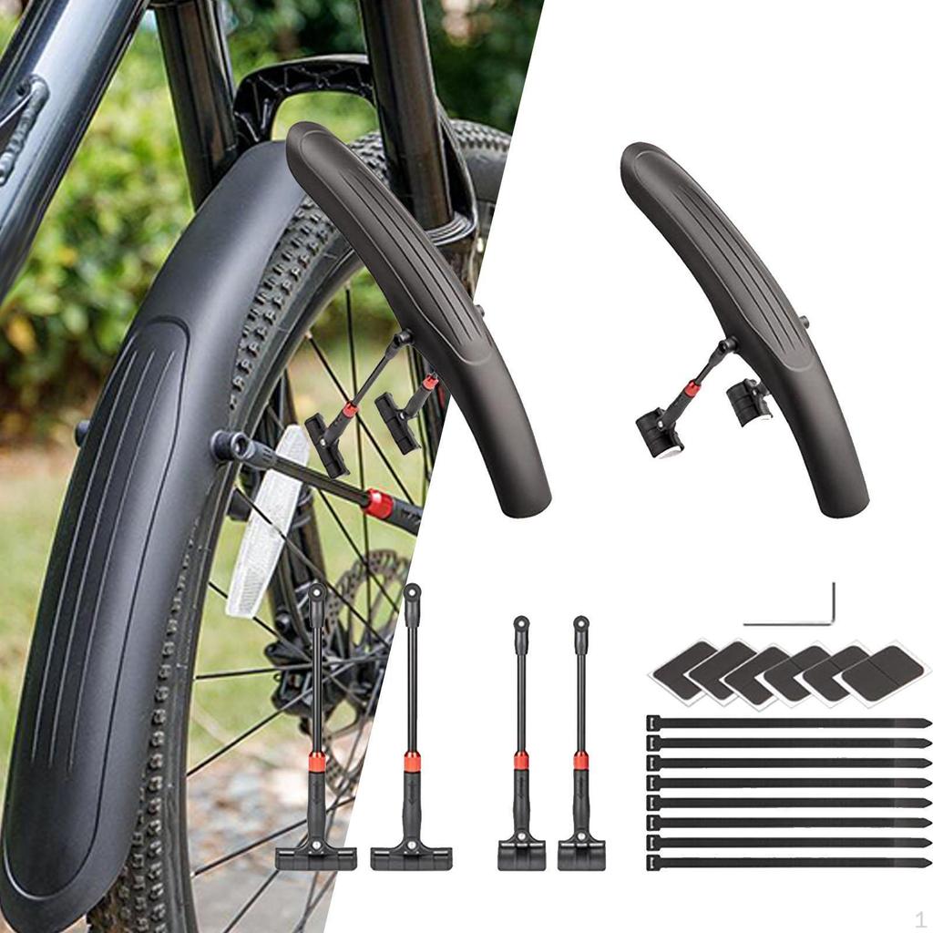 Mountain Bike Front Rear Fenders Bicycle Mud Guards Practical Mudguards Mudflaps for Fittings