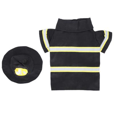 Ubrania Strażackie dla Psa Kurtka Kostiumy Halloweenowe dla Psa Szczeniaka z Kapeluszem Akcesoria dla ZwierzątXL