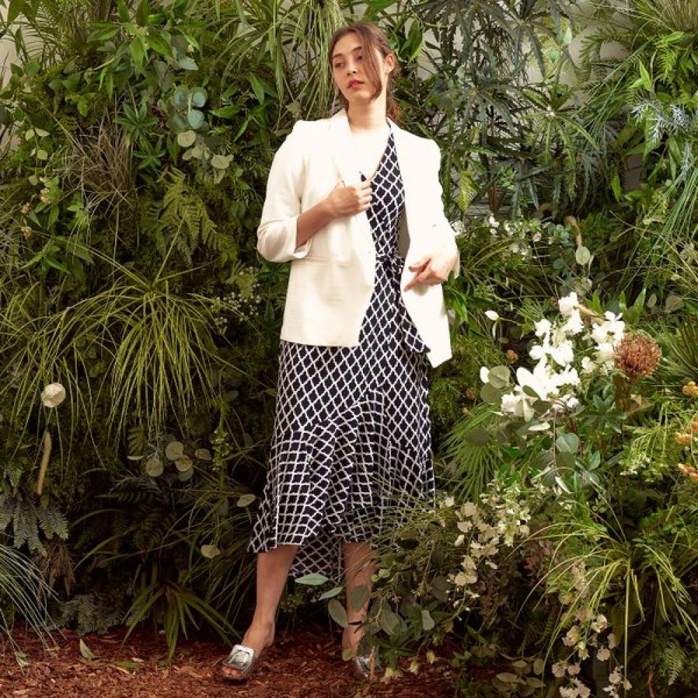 Lipbbam Creola Vivienne Robe portefeuille à volants manches 3/4 Ldm42cd01