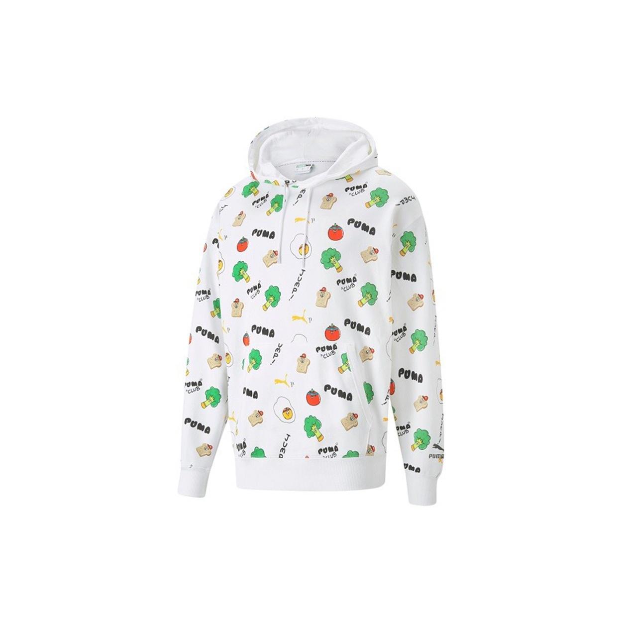 PUMA Sports Breathable Printing Running Breathable Casual Pullover White Men s 533200-02 S