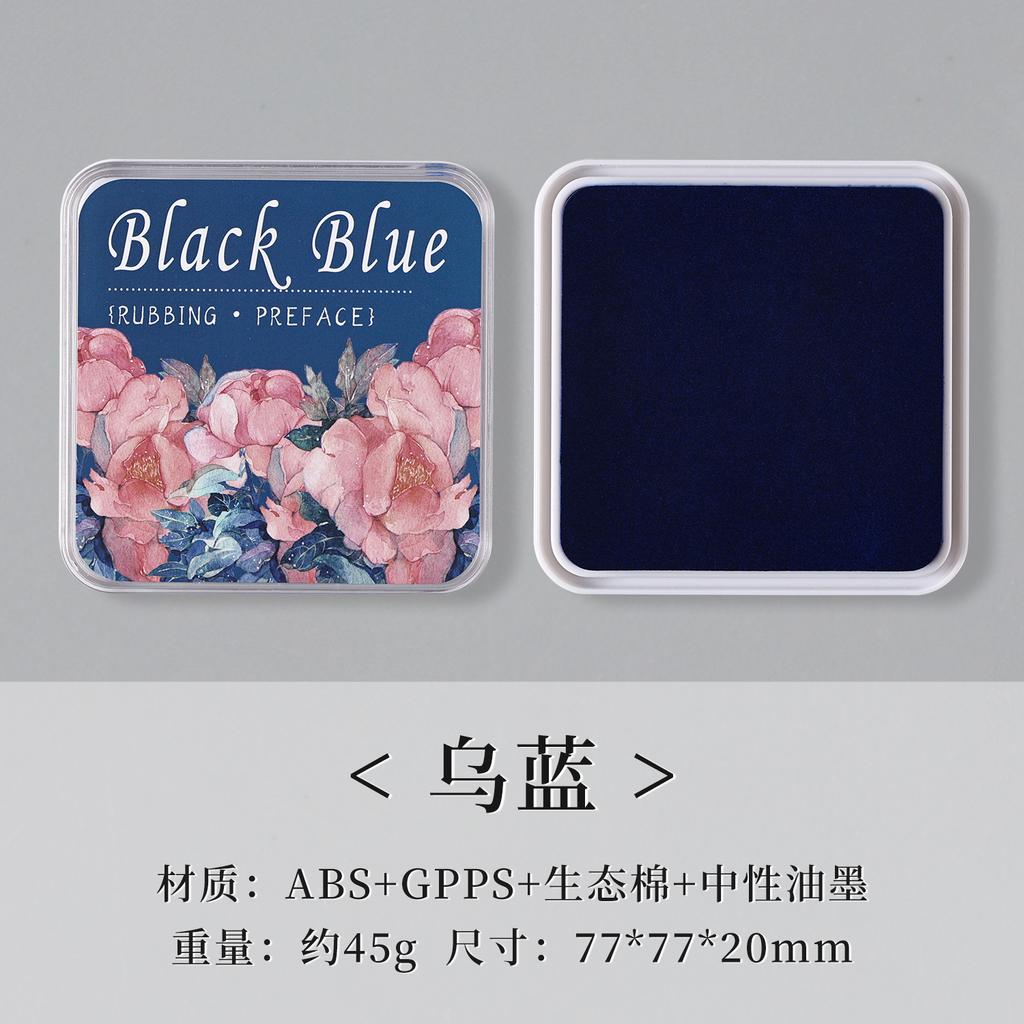 Eco-cotton Neutral Ink Ink Pad Quick-drying Waterproof Rich Color for DIY Handbook Office Contract Agreement Sealing