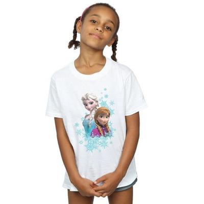 Girls Elsa & Anna Cotton T-Shirt