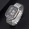 Stainless Steel Strap+case for Apple Watch 44mm 45mm 41mm 40mm Upgrade TPU Case Iwatch Series 9 8 7 6 SE 5 4 Metal Bracelet