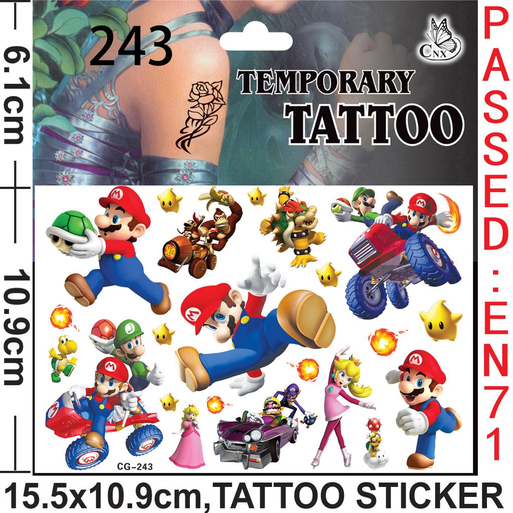 Brother Mario Party Favors Gifts Stamps Slap Bracelet Stickers Christmas Stocking Fillers Birthday Souvenirs Decoration Supplies
