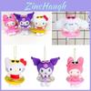Kuromi Plüschtier Schwimmring Niedliches und Weiches Stofftier Schlüsselanhänger für Kinder und Jugendliche, Lila/Weiß/Rosa/Gelb/Blau