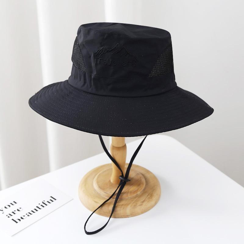 Breathable Wide Brim Fisherman Hat Outdoor Net Hats Travel Mountaineering Gift