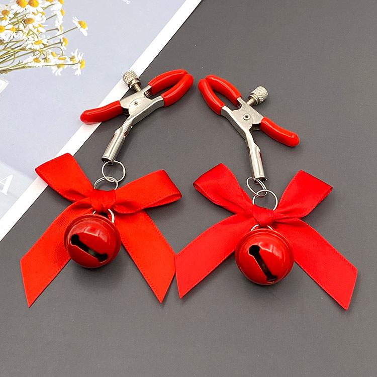 MoDi 4 Colors Sexy Bow Adjustable Nipple Clamp Breast BDSM Small Bell Adult Fetish Flirting Teasing Sex Toys For Couples