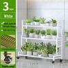Modern Multi-Layer Wrought Iron Flower Stand & Storage Rack for Balcony & Living Room