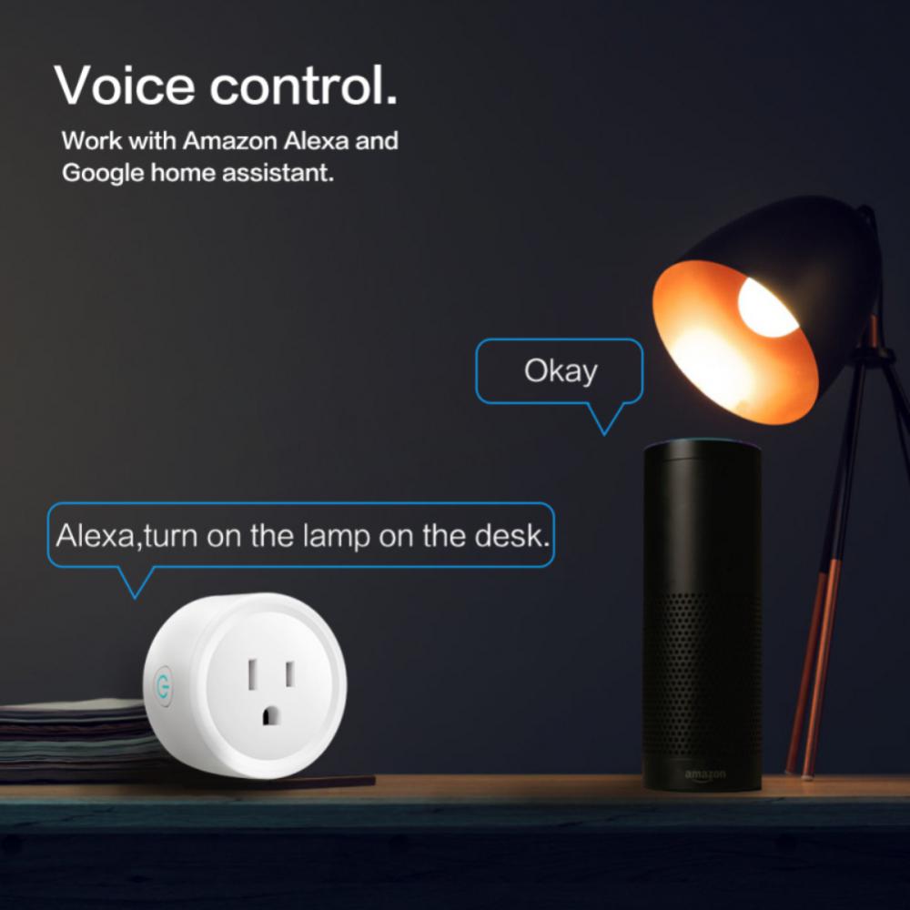 Corui Smart 20a Us Plug Aplicație mobilă Wifi Bluetooth Priză de la distanță fără fir cu monitor de putere pentru utilizare cu Alexa Google Home