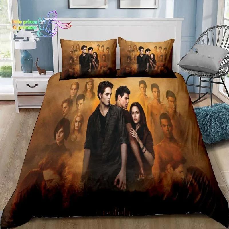 3D The Twilight Saga Hd Printed Comfortable Duvet Quilt Cover Pillowcase Bedding Set Children Bedroom Decoration Home Textile