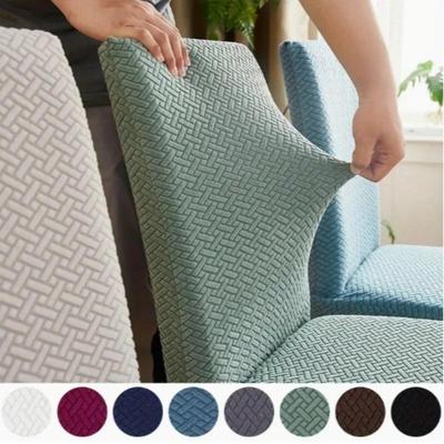 Stretch Velvet Chair Covers Durable Wear-Resistant Modern Fit Slipcovers with T-Cushion Style and Contemporary Design for Dining Chairs