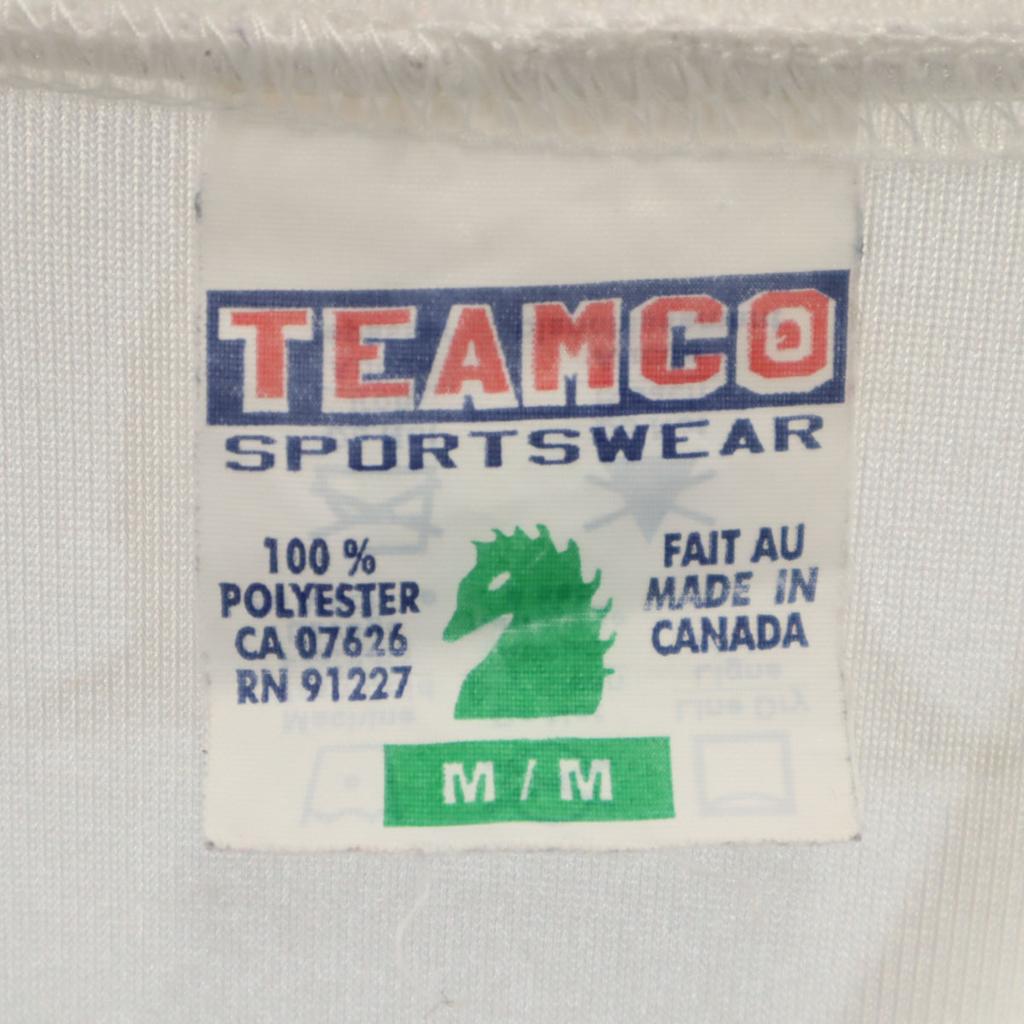 TEAMCO 90er Alt Kurzarm American Football V-Ausschnitt Tragen M SPORTBEKLEIDUNG Herren Gebraucht