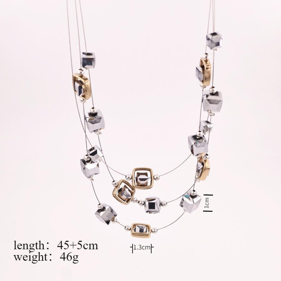 

Модное ожерелье для женских украшений серебряный