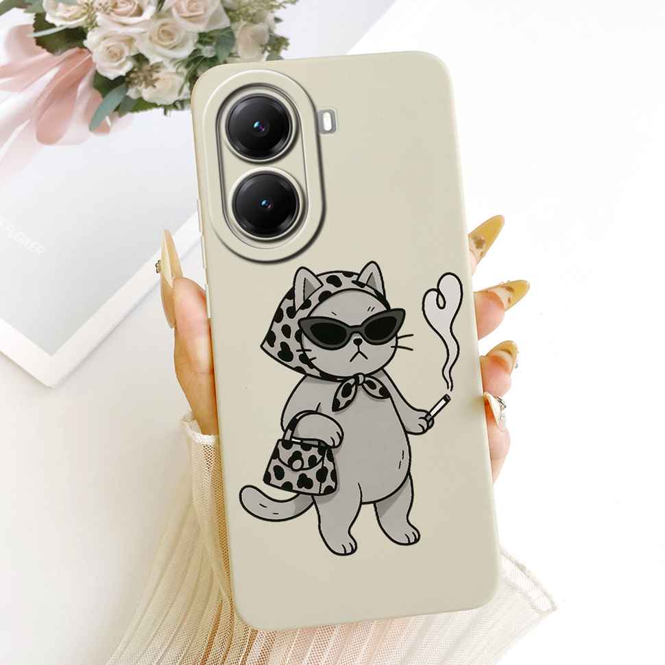 Butterfly Cherry For Xiaomi POCO X 7 x7 Pro 5G Case Clear Soft Bumper Protection Silicon Cover Capas For POCO X7 Pro