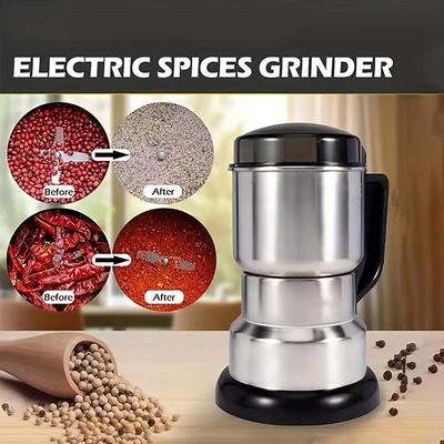 1PACK American Standard Kitchen Appliance, Stainless Steel 8 Knife Head Grinder, Suitable for Coffee Beans, Grains and Nuts