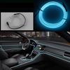 Car Interior Light Strip 2/3/5M Neon Atmosphere Glowing  Electrolum Inescent Light EL Wire Cable