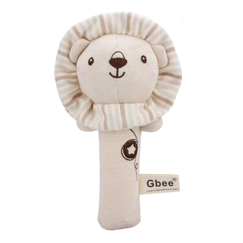 Gbee Organic Cotton Baby Rattle - Newborn Soothing Toy 0-1 Year