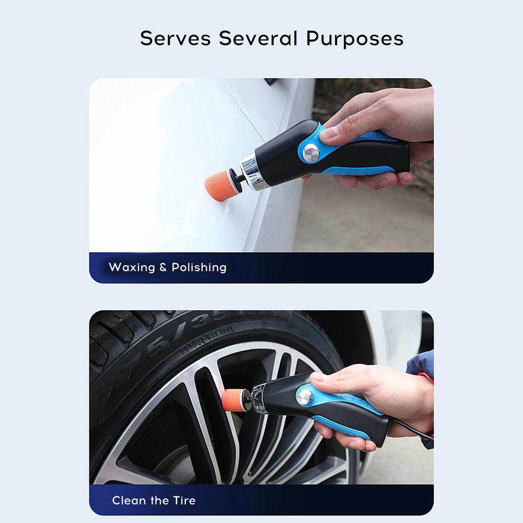 Electric USB Rechargeable Car Polisher Kit Mini Portable Automobile Grinding Scratch Repairing