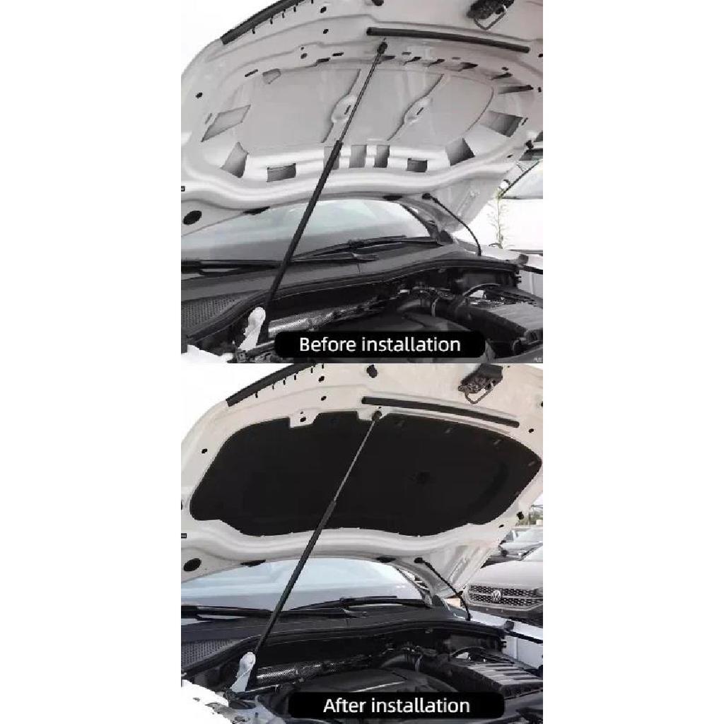 For Mazda CX-5 2013-2016 / 2017-2024 Front Engine Hood Bonnet Insulation Cotton Pad Sound Heat Soundproof Heat Insulation Mat Heat Shields 2