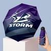 Melbourne Storm Printed 5?Fold Mini Umbrella 8?Rib Windproof Compact Umbrella For Women Pocket Carry