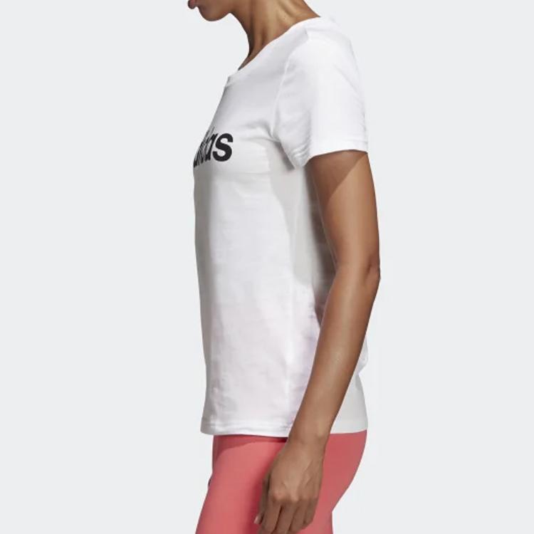 Adidas Essential Linear Slim T-Shirt Women Tops White DU0629