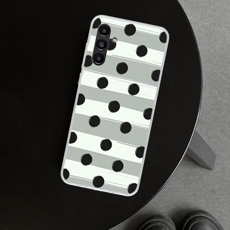 Polka Dots Art Phone Case Cover for Samsung Galaxy A17 A16 A26 A36 A56 A57 A37 A15 A25 A35 A55 A14 A24 A34 A54 A13 A23 A33 A53 G