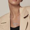 Latest In Love Heart Pendant Piece Necklace Piece Authentic Circle Necklace Women Chain Jewelry Creation Decoration Bracelet Style Accessories Charm