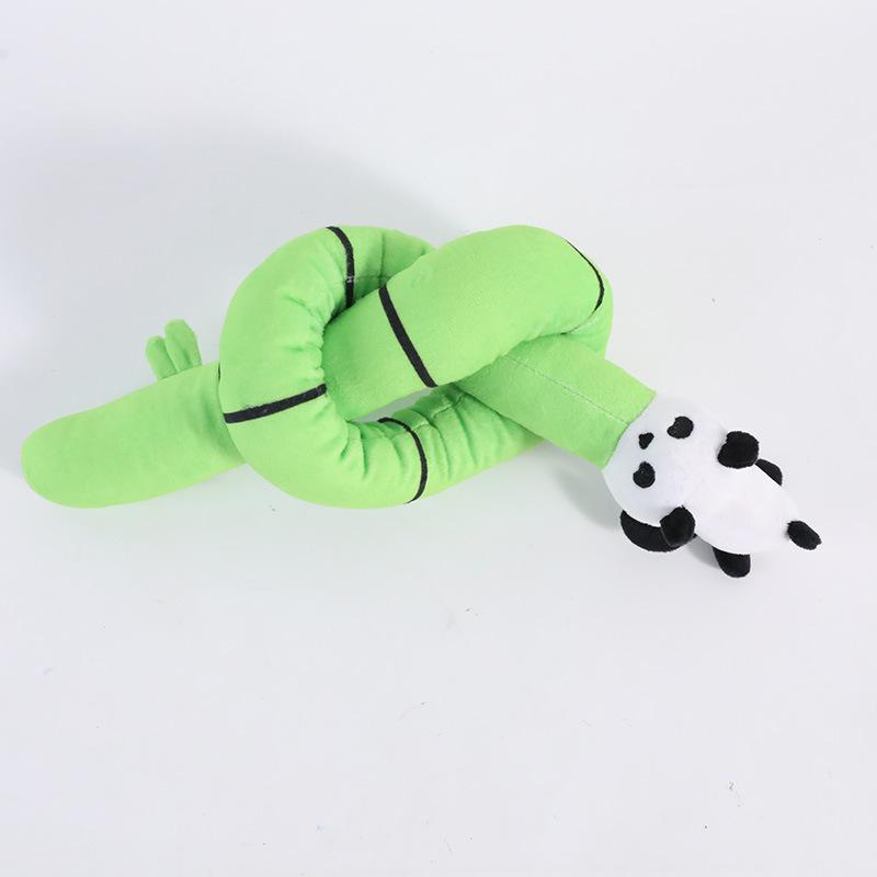 Furry Dog Toy - Long Sausage-shaped Dog Teething Sound Toy - Dog Boredom Reliever Long Doll