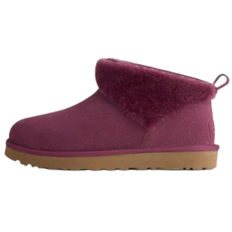 UGG Classic Ultra Mini Suede Warm Versatile Slip-On Snow Boots Women Boots Crimson 1174518-BTMG 37