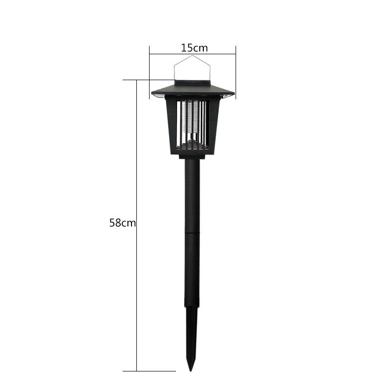 Stainless Steel Waterproof Solar Mosquito Killer & Repellent Lamp for Outdoor Use