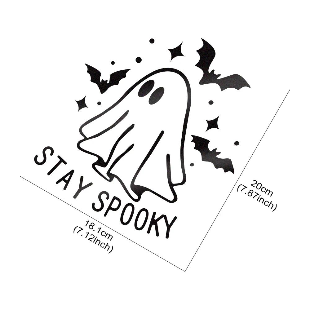 Reflective Car Sticker Waterproof Vinyl Decal Halloween Bat Ghost Pattern Decoration for Motorcycle Window Rear Winshield Bumper