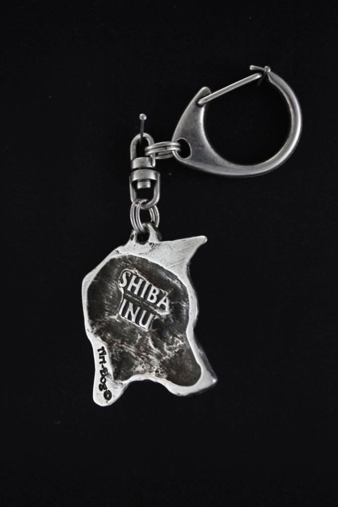 Shiba Inu, Japanese Small Size Dog – Silver-plated key ring with a dog in a gift box, handbag decoration | Art-Dog