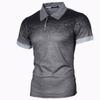 Half-Zip Short Sleeve Textured Polo Shirt, Stylish Casual Top For Men