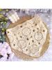 1pc Hollow Flower Headscarf Triangle Scarf, Countryside Style Headwear, Beach Accessory, Retro Headband, 2026 New Arrival