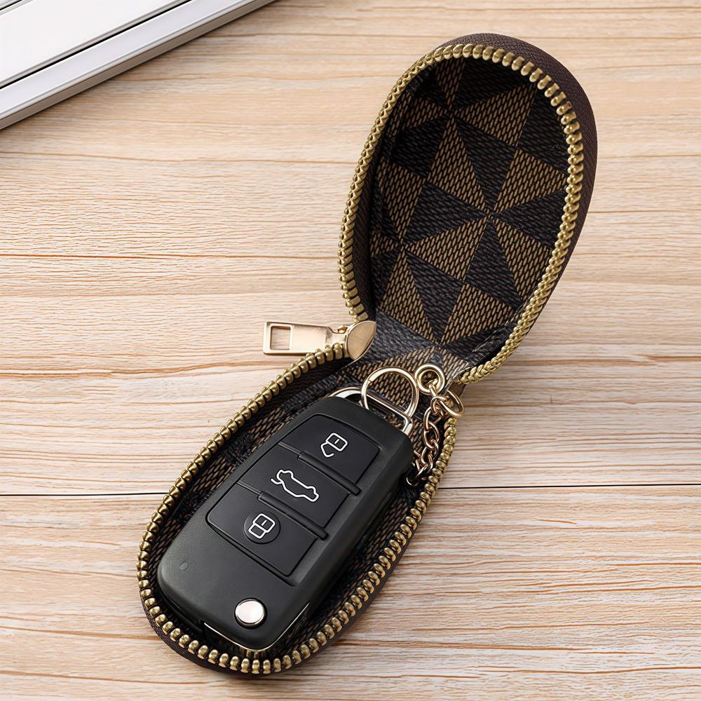 Key Bag, Men's and Women's Multifunctional New Mini Women's Bag, Large Capacity Men's Home Zipper, Car Keychain.zwq