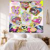Digital Circus Wall Decor Tapestry Art For Pet Memorial Birthdaywedding Party Backdrop Family Gift