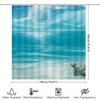 Niebieska Akwarelowa Zasłona Prysznicowa z Chmurami Wodoodporny Materiał Idealna do Wystroju Łazienki