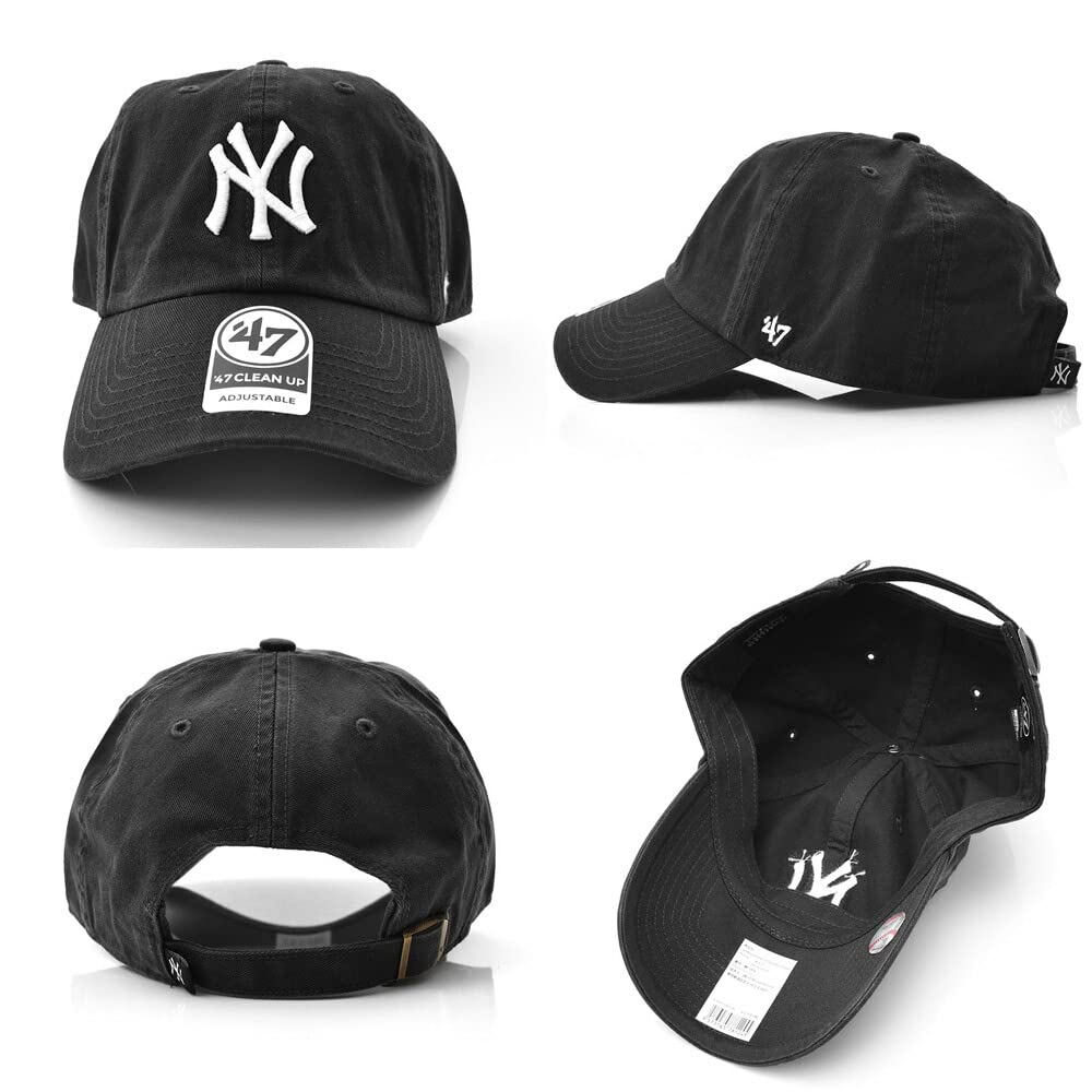 BRAND NEW YORK METS CLEAN UP New York Mets Cap Hat '47 '47 BLACK/Black 6-Panel