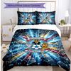 Set Lenzuola Stampato Coventry City Football 3 Pezzi, Comodo Set Copripiumino per Camera da Letto Amico della Pelle