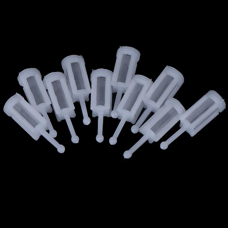 10Pcs Plastic Gravity Type Spray Gun Spray Filter Pot Diameter 11Mm