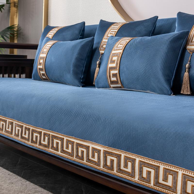 

Летняя диванная подушка из ледяного шелка, универсальный чехол для дивана на четыре сезона, универсальный чехол для полотенец на спинку, универсальный тканевый чехол 70*70