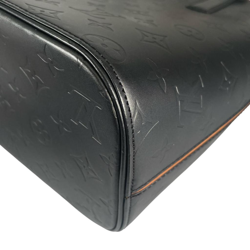 Louis Vuitton Stockon M55112 Handbag Black Women Used