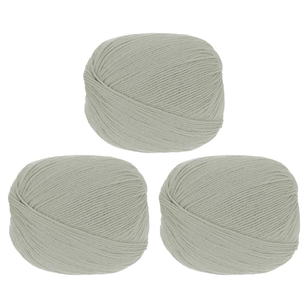 100% Wollgarn 4-fädiges Wollvlies Luxuriöses und weiches Garn Handgefärbtes Garn zum Handstricken Häkeln, 3,52 OZ, 306 Yard 3 Knäuel