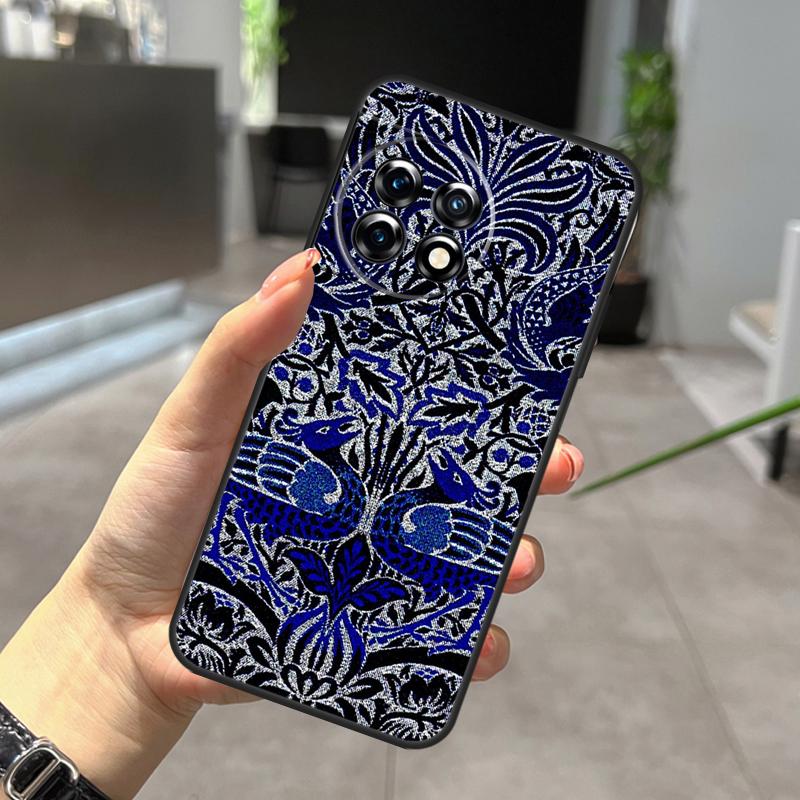 William Morris Lodden Case For OnePlus Nord N20 N30 CE 5 3 4 Lite OnePlus 15 13 12 11 10 Pro 10T 13T 13R 15R Cover