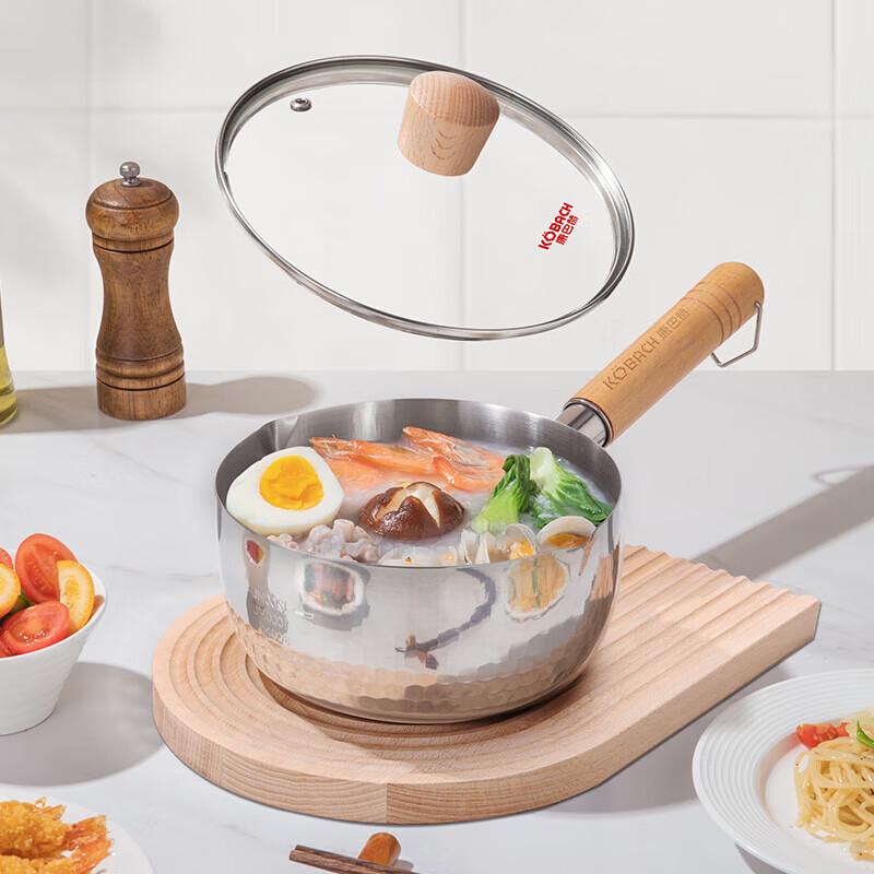 KOBACH 18cm 304 Stainless Steel Non-stick Yukihira Pot