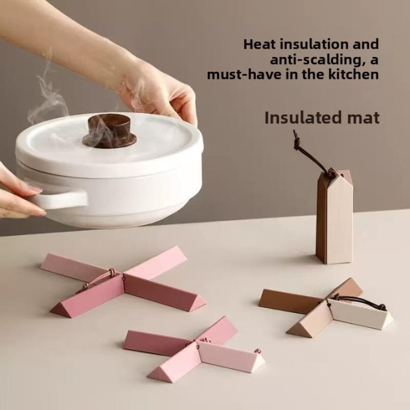 Silicone Heat Insulation Pad, Portable Storage, Household Coasters, Pot and Bowl Pads, Heat-resistant Pads, Table Anti-slip Pads