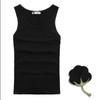 Kolsuz Tank Top erkek Spor Rahat Fanila Düz Renk Dip Streç Spor Tayt Spor Çapraz raylı Koşu Gömlek