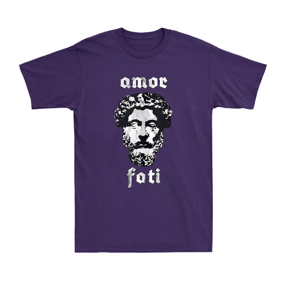 Amor Fati Marcus Aurelius Rounisex Emperor Philosophy Vintage Unisexs Tshirt