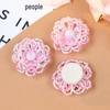 Beaded Flower Patch DIY Accessories: Pink Sweet Girl Earring, Ring, Brooch, Headwear.